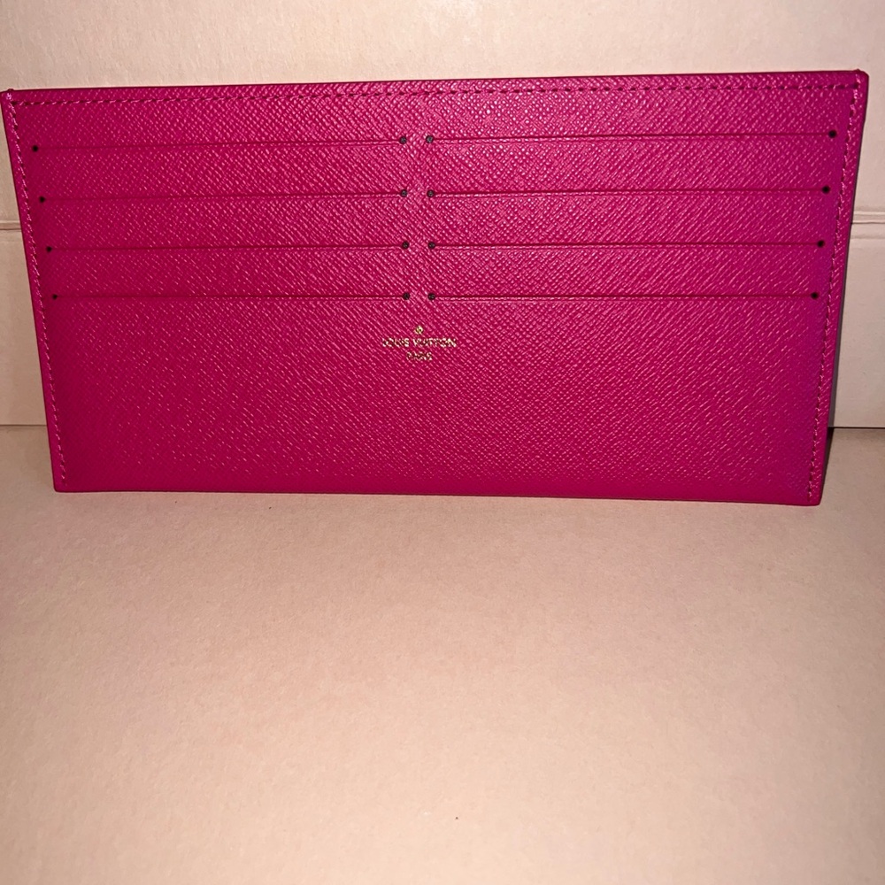 Louis Vuitton felice card holder insert hot pink